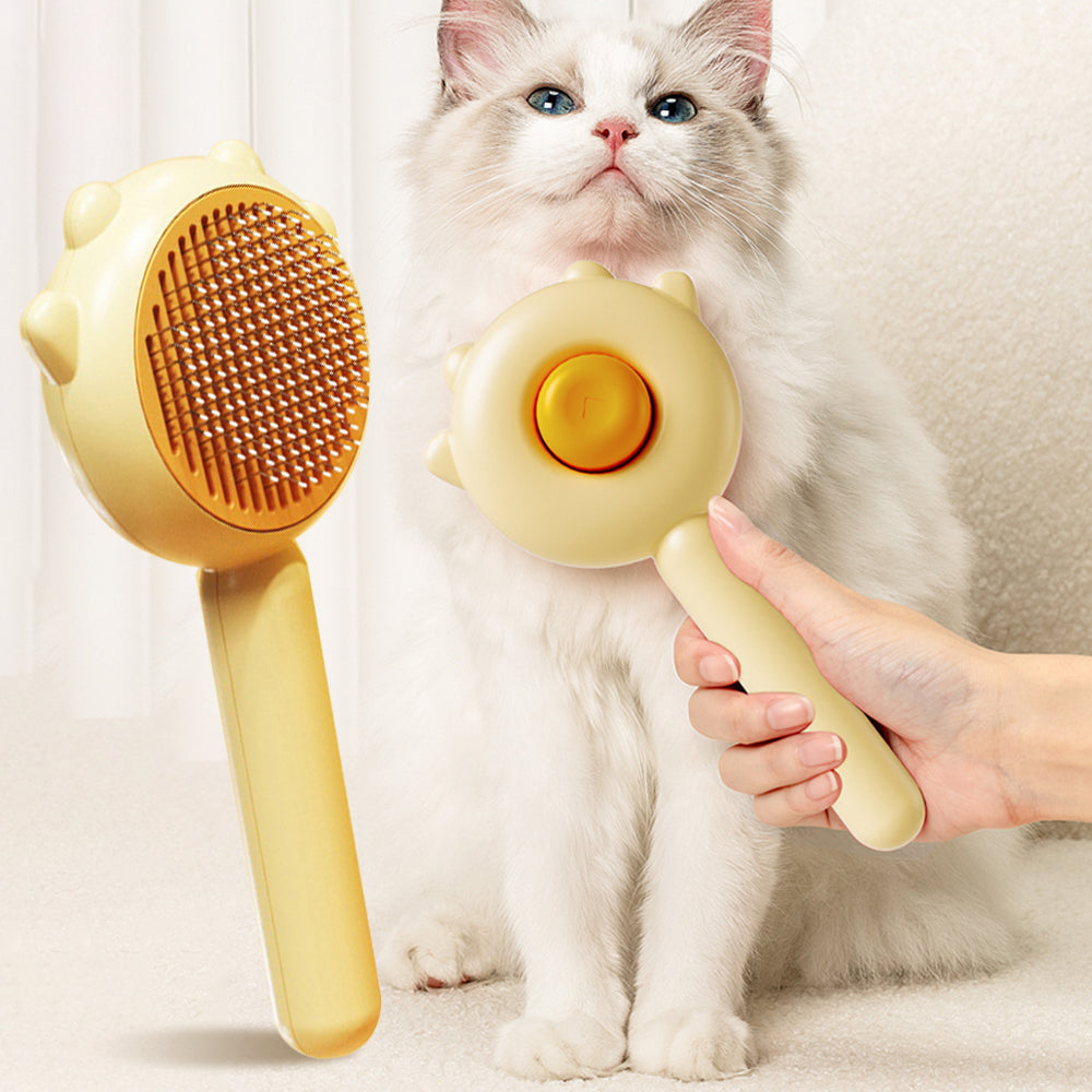 Pet Comb Massage Brush for Grooming, Hair Removal, and Cleaning