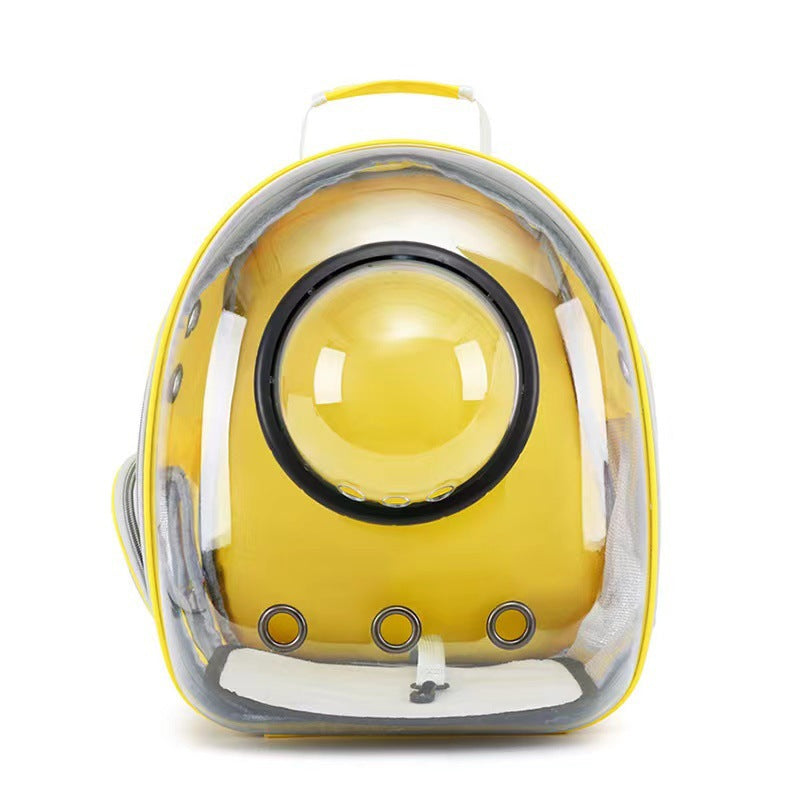 Transparent Skylight Pet Backpack with Large Capacity and Breathable Design