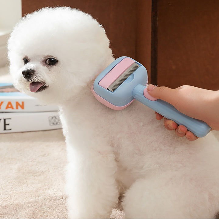 Pet Grooming Brush for Deshedding and Dematting Tool for All Fur Types