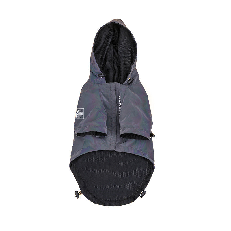 Rainproof Hooded Jacket for Small and Medium Pets