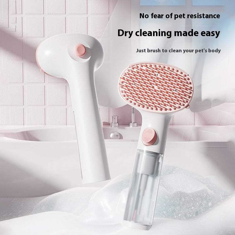 3-in-1 Pet Steam Brush and Grooming Comb for Hair Removal