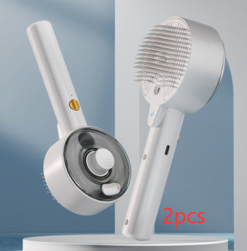Pet Hair Remover Brush for Grooming and Self-Cleaning