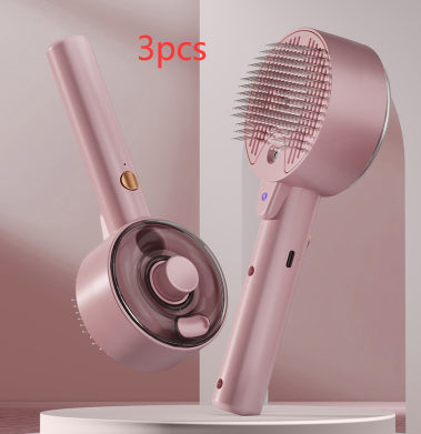 Pet Hair Remover Brush for Grooming and Self-Cleaning