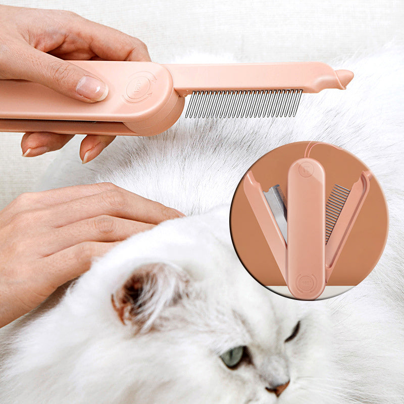 Pet Dematting Comb for Grooming and Hair Removal with Dense Teeth