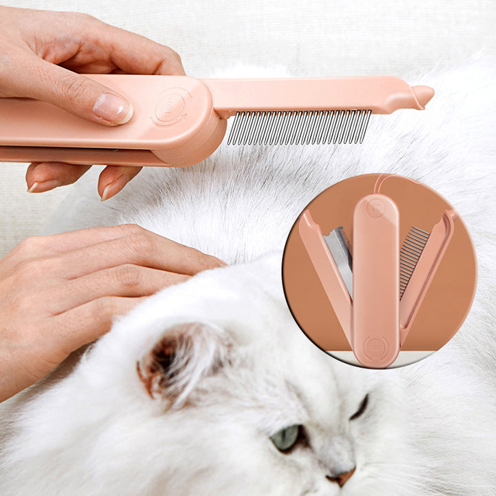 Pet Dematting Comb for Grooming and Hair Removal with Dense Teeth
