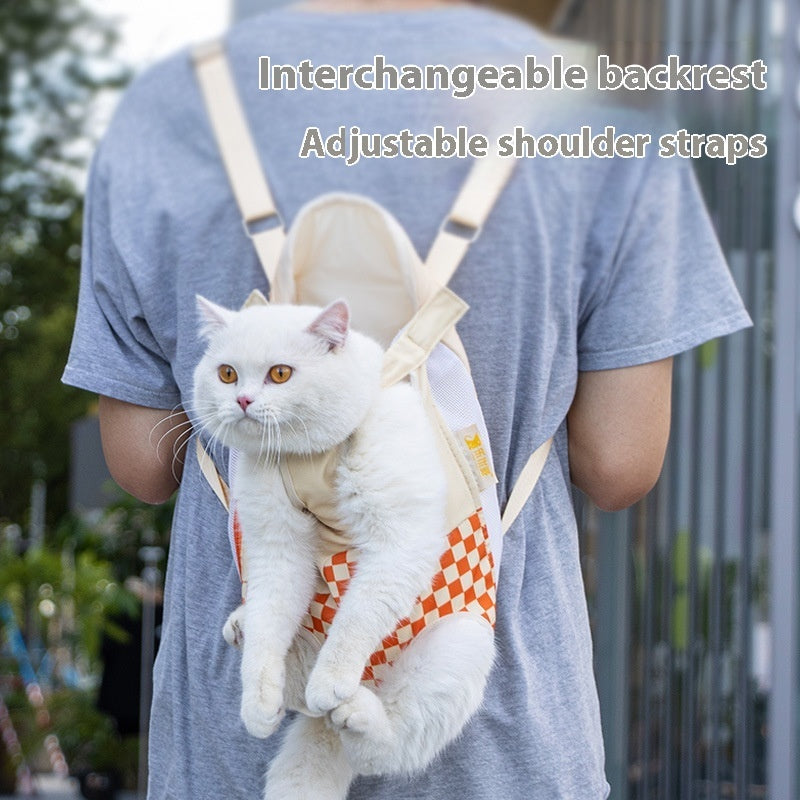 Portable Pet Chest Backpack for Outdoor Walking and Travel