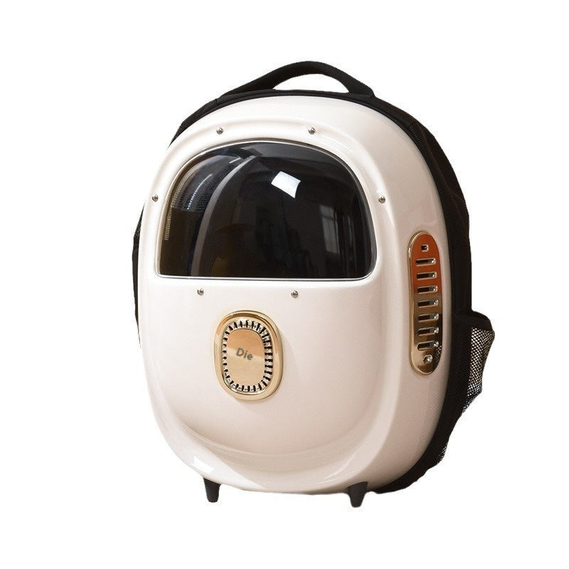 Blowing System Pet Backpack with Half Window and Heating Feature