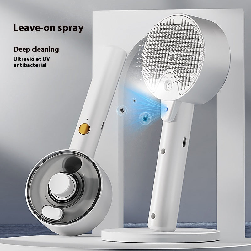 Pet Hair Remover Brush for Grooming and Self-Cleaning