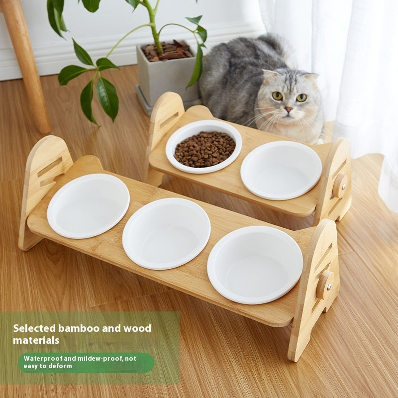 Oblique Mouth Pet Drinking Bowl