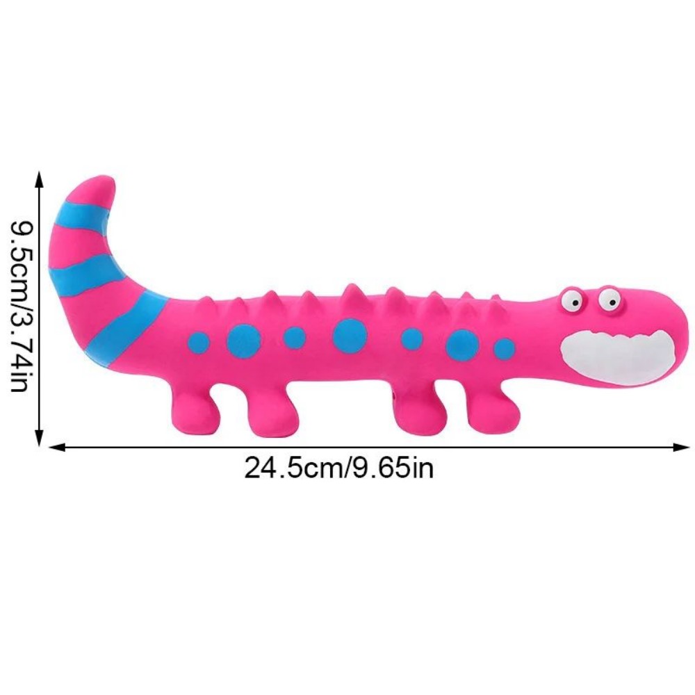 Latex Lizard Squeaky Interactive Pet Chew Toy