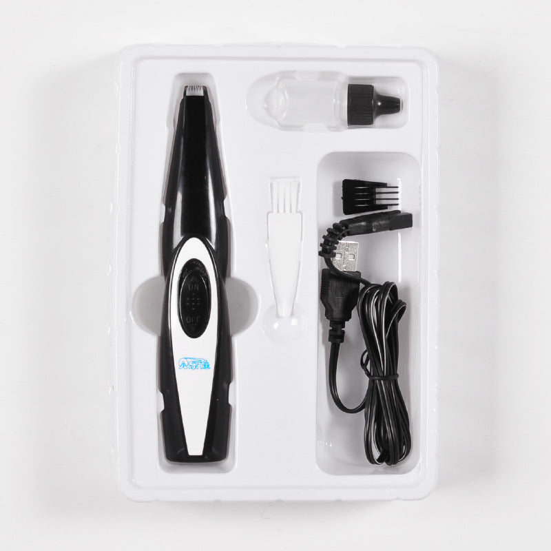 Pet Nail and Hair Trimmer USB Rechargeable Grooming Clipper