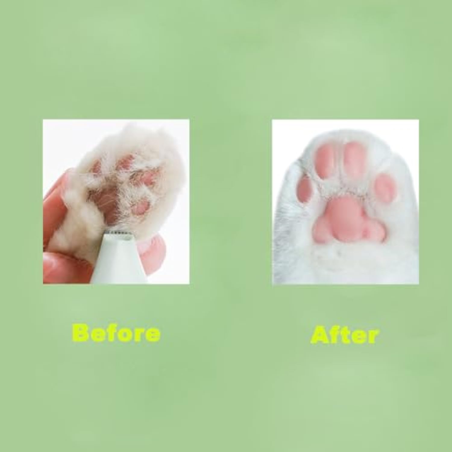 Pet Paw Trimmer Rechargeable with Ergonomic Grip for Grooming Excessive Hair