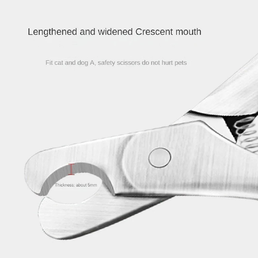 Professional Pet Nail Clipper with Safety and Sharp Stainless Steel Cutter