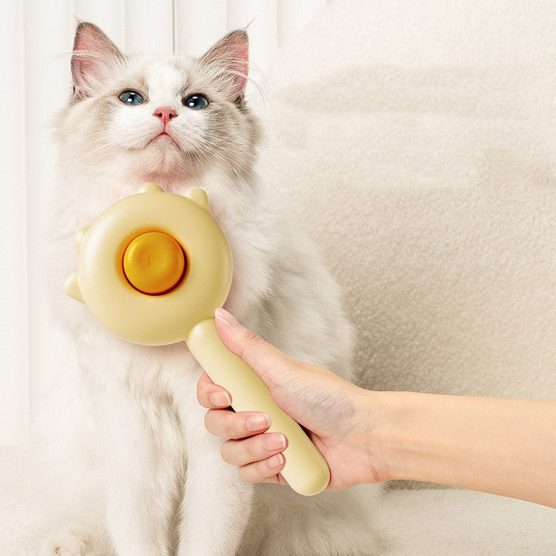 Pet Comb Massage Brush for Grooming, Hair Removal, and Cleaning