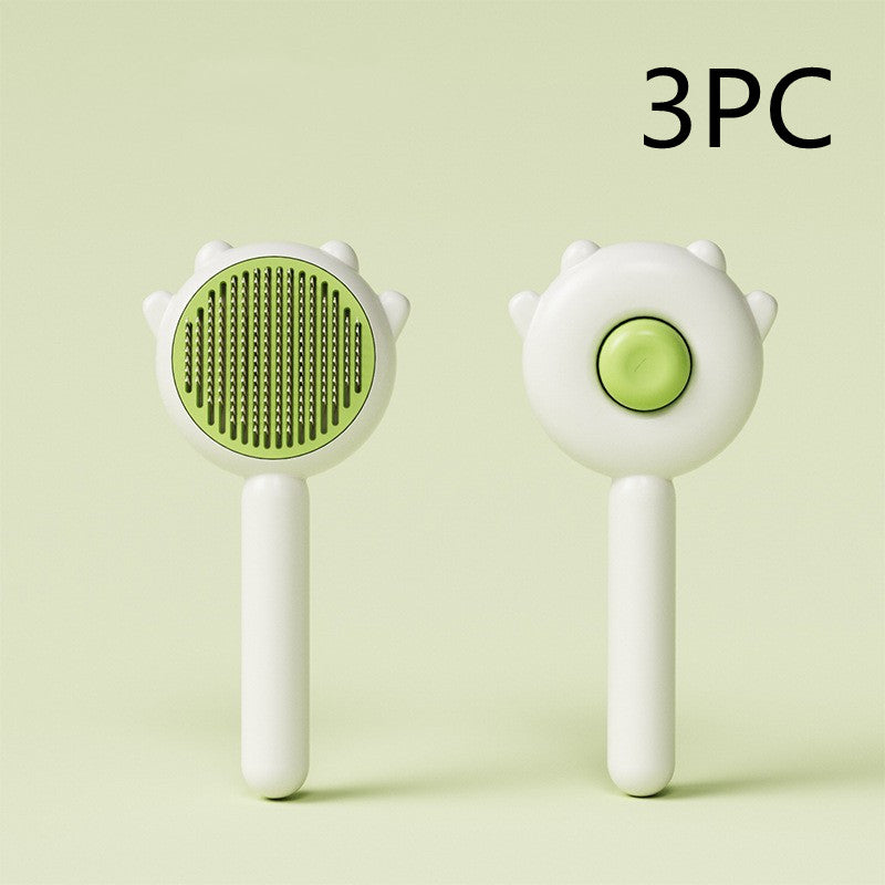 Pet Comb Massage Brush for Grooming, Hair Removal, and Cleaning