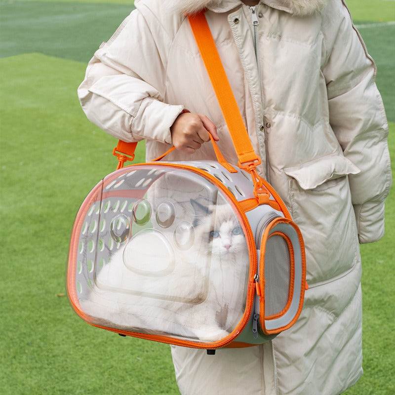 Transparent Space Capsule Pet Backpack