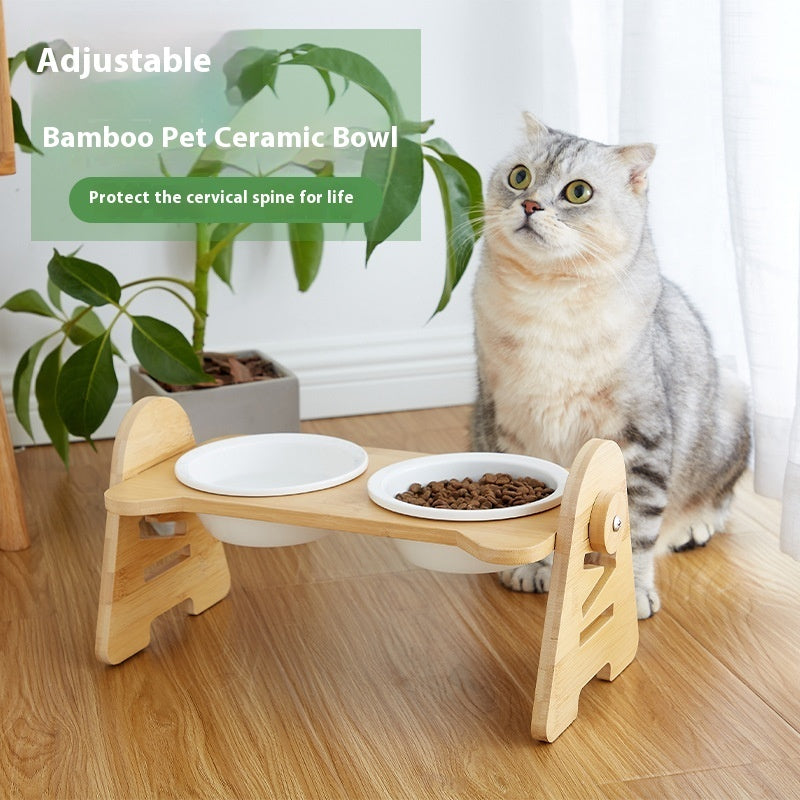 Oblique Mouth Pet Drinking Bowl