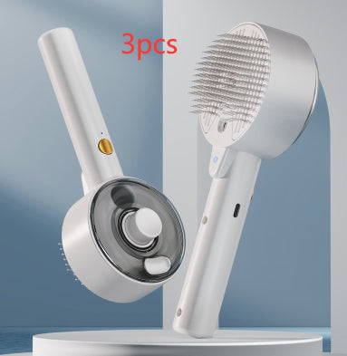 Pet Hair Remover Brush for Grooming and Self-Cleaning