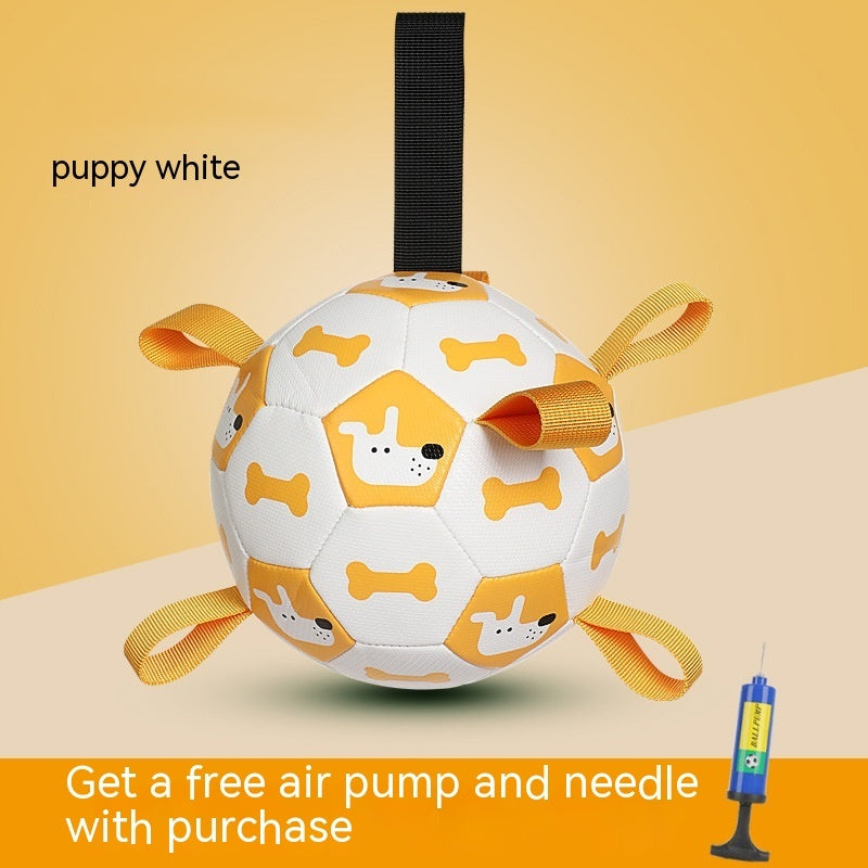 Interactive Pet Football Chew Toy for Outdoor Play