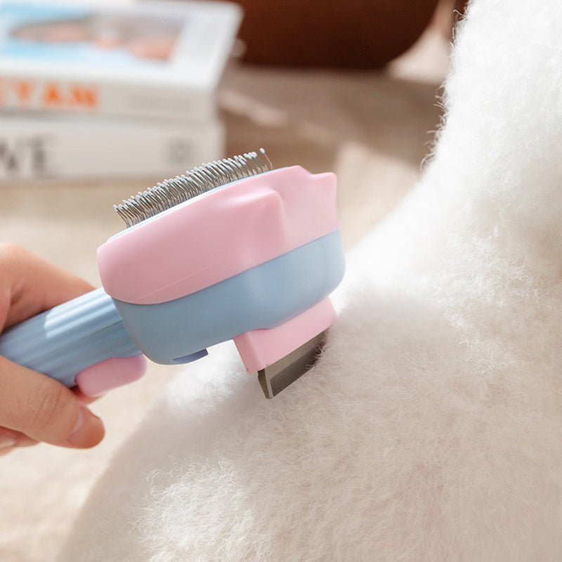Pet Grooming Brush for Deshedding and Dematting Tool for All Fur Types