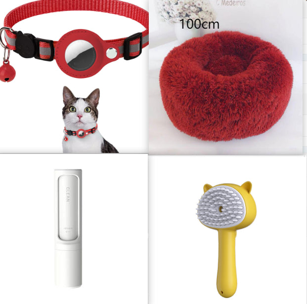 Hair Cleaning Brush with Mist, Self-Cleaning Slicker Grooming Brush for Pets