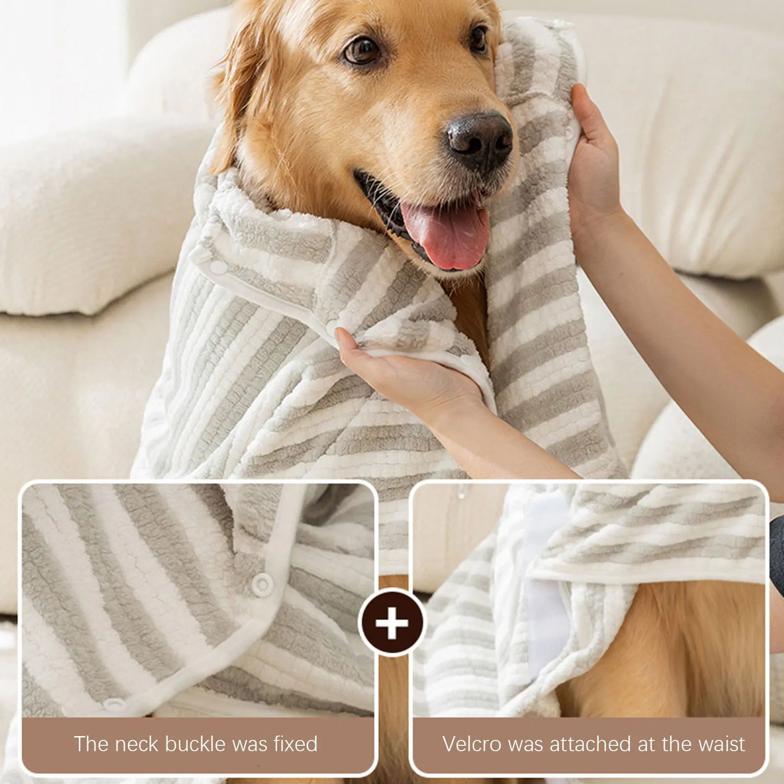 Ultra-Absorbent Quick-Drying Pet Bath Towel for All Sizes
