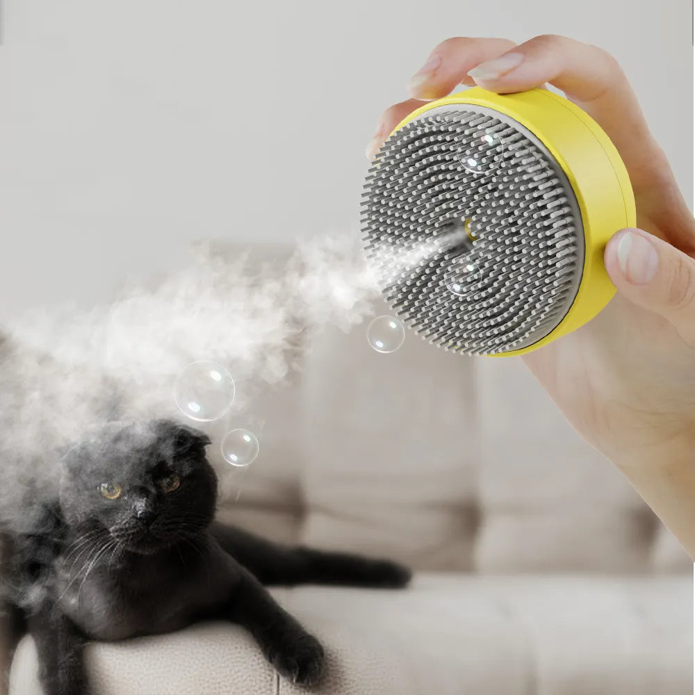 Pet Spray Comb and Electric Massage Grooming Brush for Hair Removal