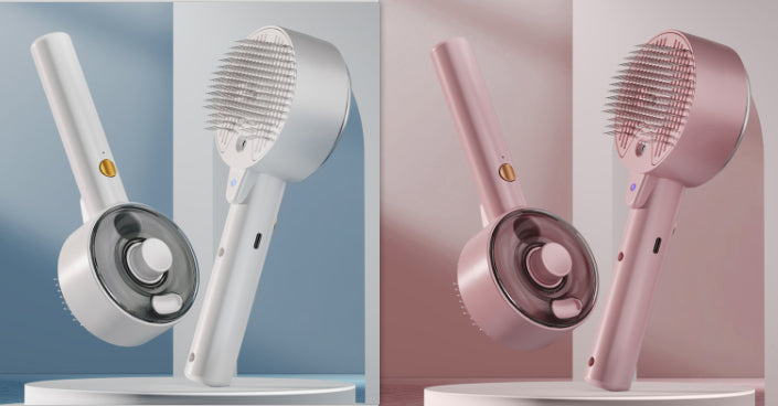 Pet Hair Remover Brush for Grooming and Self-Cleaning