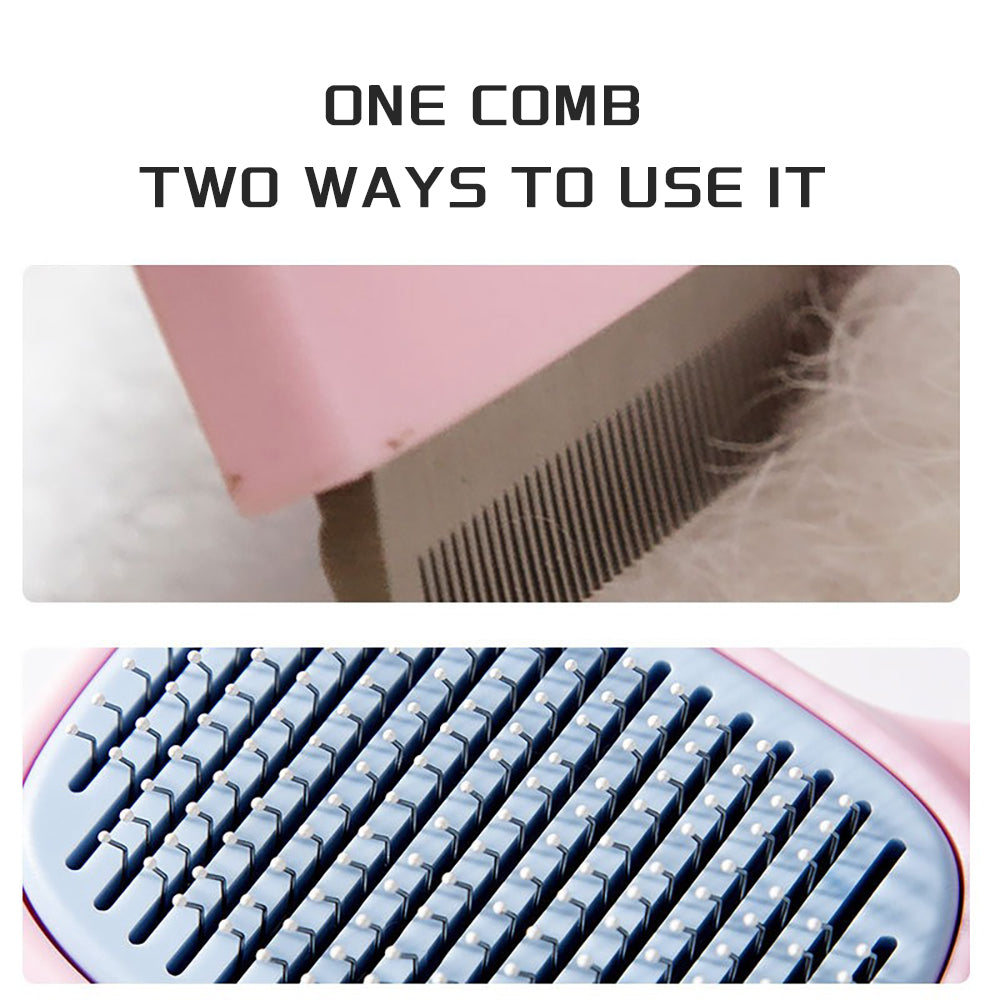 Pet Grooming Brush for Deshedding and Dematting Tool for All Fur Types