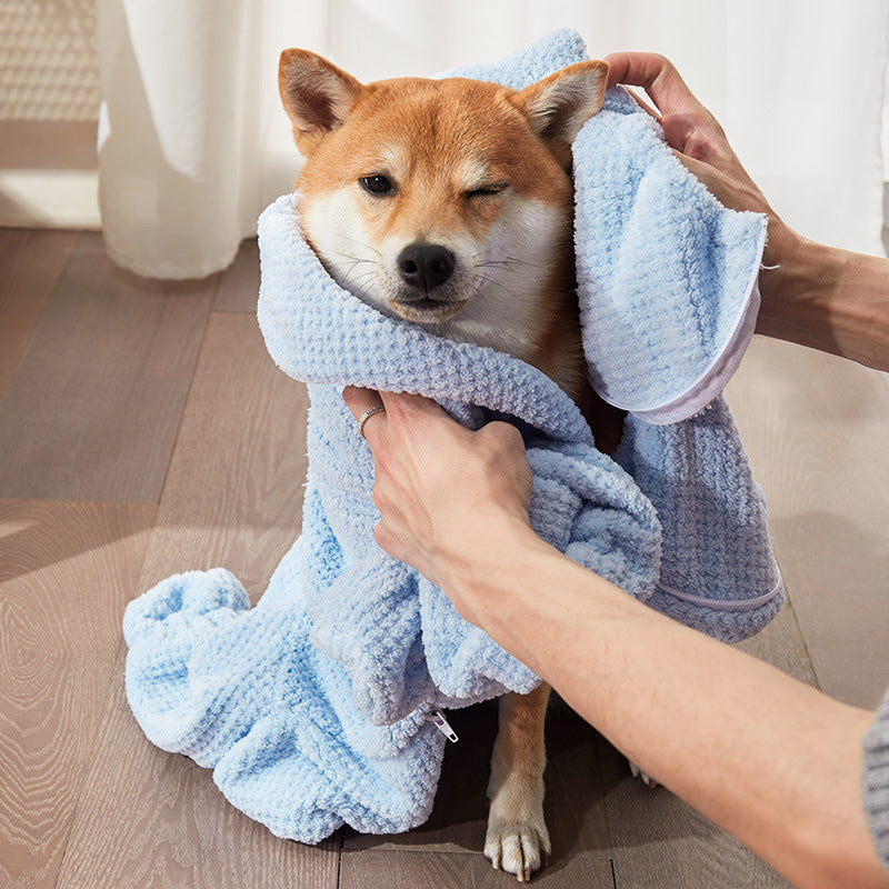 Absorbent Pet Towel for Quick-Drying and Thickening