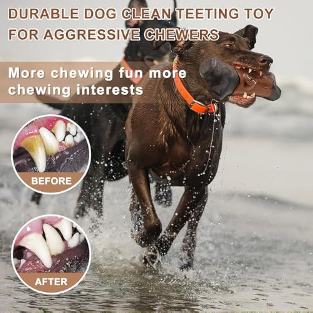 Durable Bacon-Flavored Chew Toy for Aggressive Pets